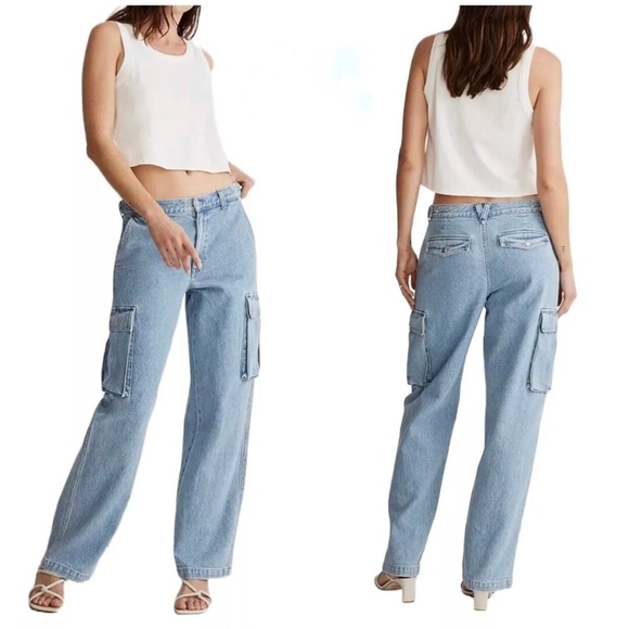 Madewell Denim - MADEWELL Women’s Low-Slung Straight Cargo Jeans Size 25